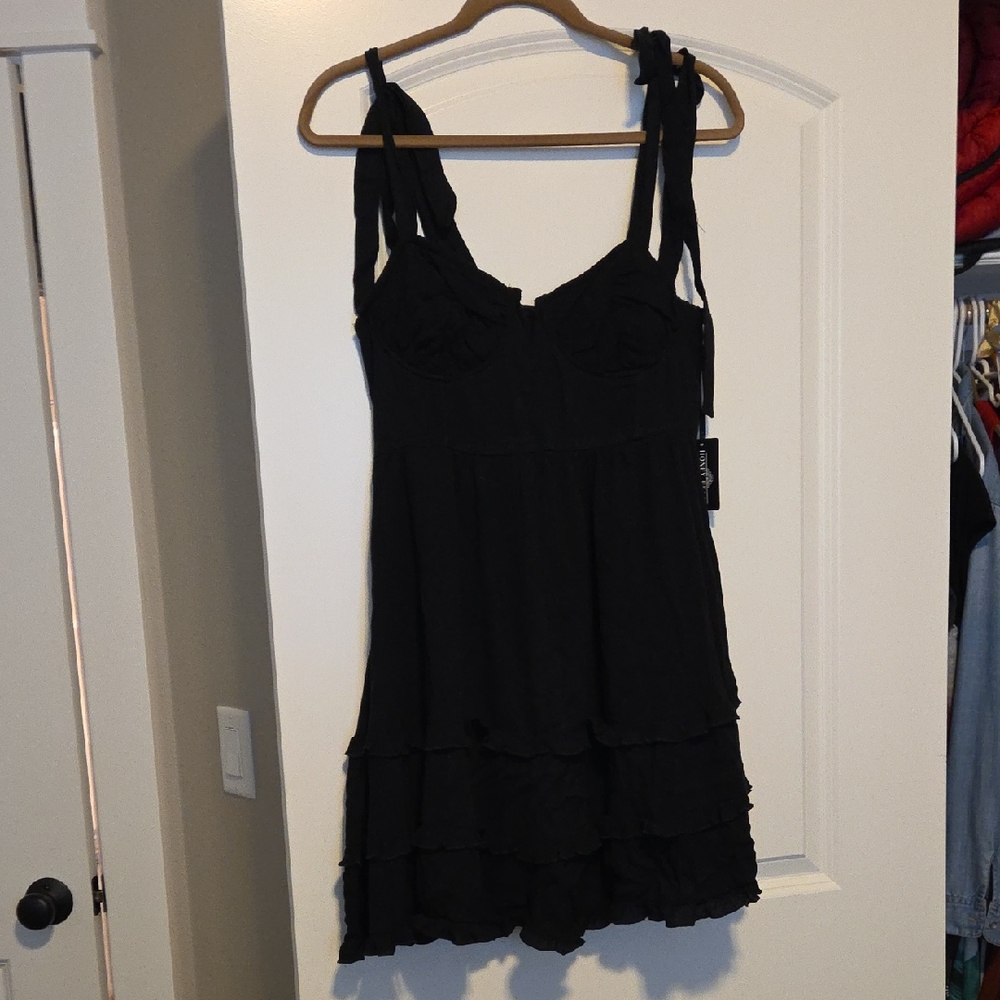 Elegant Black Mini Dress